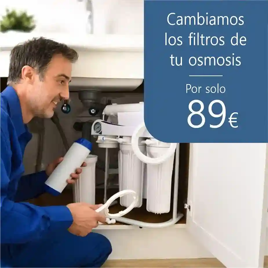 cambio filtros osmosis 89€