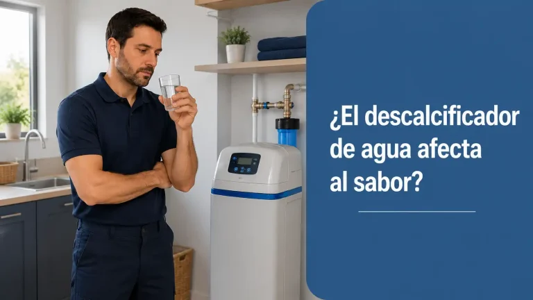 descalcificador agua afecta sabor