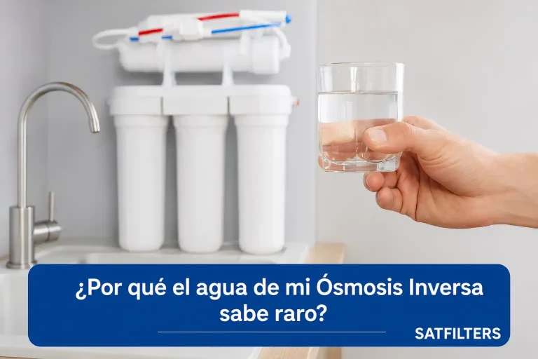 por que el agua de mi osmosis inversa sabe raro