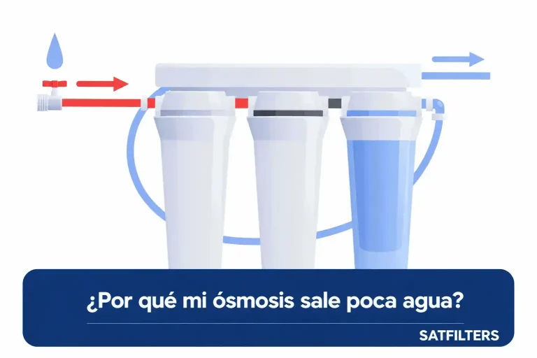 por que mi osmosis sale poca agua