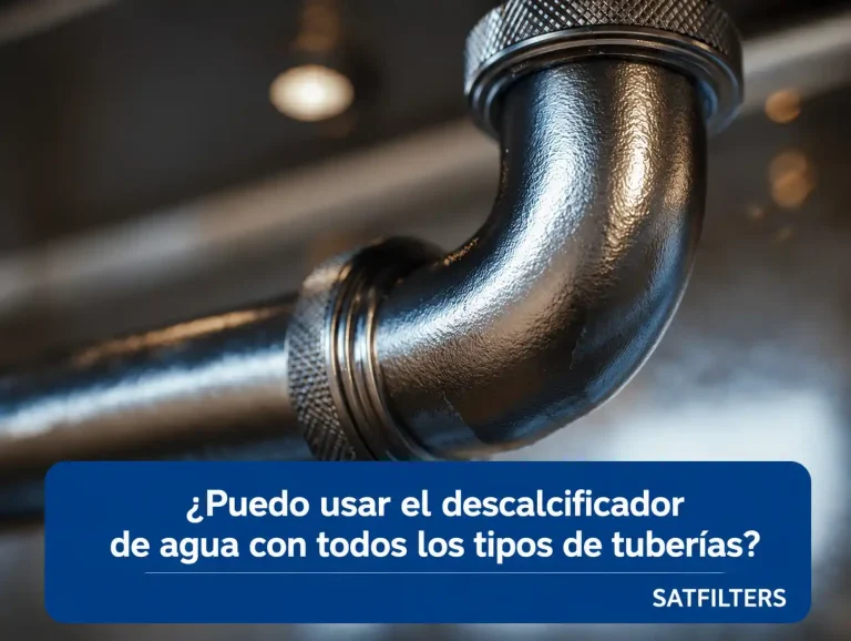 ¿Puedo usar el descalcificador de agua con todos los tipos de tuberías